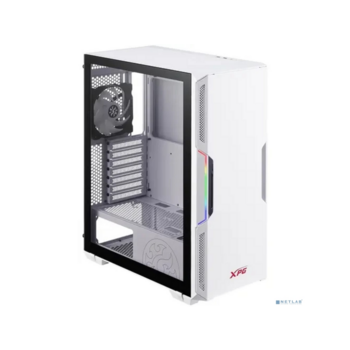 XPG STARKER WHITE (STARKER-WHCWW) (Midi-Tower, белый, TG, 120mm ARGB fan + 120mm fan)