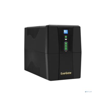 Exegate EP285542RUS ИБП ExeGate Power Back BNB-650.LED.AVR.C13.RJ.USB <650VA/360W, LED, AVR,4*IEC-C13, RJ45/11, USB, Black>