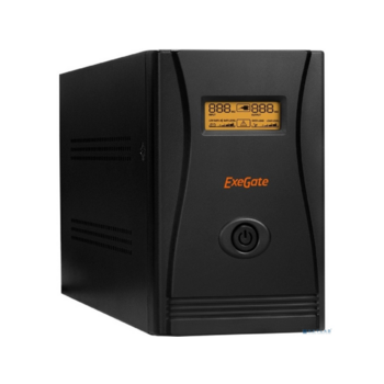 Exegate EP285519RUS ИБП ExeGate SpecialPro Smart LLB-2000.LCD.AVR.EURO.RJ.USB <2000VA/1200W, LCD, AVR, 4 евророзетки, RJ45/11, USB, Black>