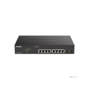 D-Link DGS-1100-10MPV2/A3A Настраиваемый L2 коммутатор с 8 портами 10/100/1000Base-T и 2 портами 1000Base-X SFP (8 портов PoE 802.3af/at, PoE-бюджет 130 Вт)
