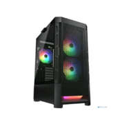 Cougar Airface RGB Black, 2х140мм + 1x120mm ARGB Fan, ARGB Fan Hub, без БП, черный, ATX