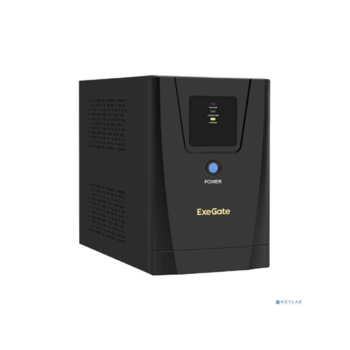 Exegate EX292793RUS ИБП ExeGate SpecialPro UNB-1200.LED.AVR.2SH.3C13 <1200VA/750W, LED, AVR, 2*Schuko+3*C13, съемн.кабель, металлический корпус, Black>