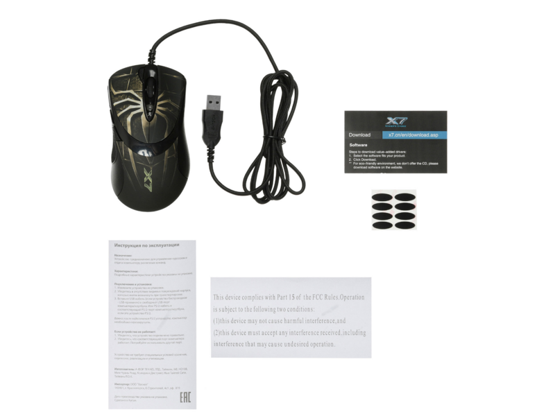 Мышь A4Tech Oscar Editor XL-747H коричневый/рисунок лазерная 3600dpi USB2.0 6but (XL-747H (BROWN SPIDER))