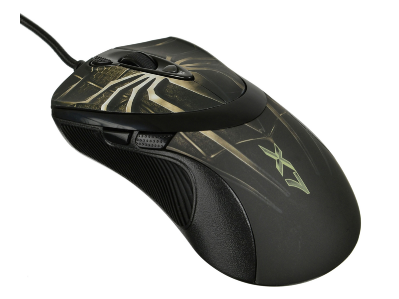 Мышь A4Tech Oscar Editor XL-747H коричневый/рисунок лазерная 3600dpi USB2.0 6but (XL-747H (BROWN SPIDER))