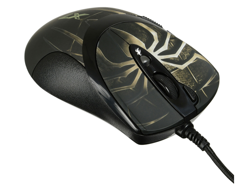 Мышь A4Tech Oscar Editor XL-747H коричневый/рисунок лазерная 3600dpi USB2.0 6but (XL-747H (BROWN SPIDER))