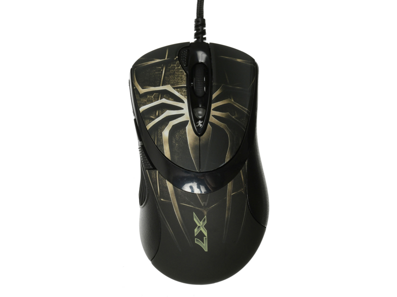 Мышь A4Tech Oscar Editor XL-747H коричневый/рисунок лазерная 3600dpi USB2.0 6but (XL-747H (BROWN SPIDER))
