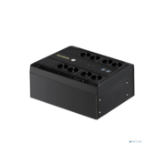 Exegate EX295012RUS ИБП ExeGate NEO NNB-850.LED.AVR.8SH.CH <850VA/510W, LED, AVR, 8*Schuko, 4*USB-порта для зарядки, Black>