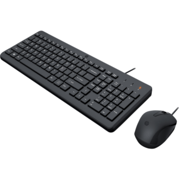 клавиатура и мышь HP 150 Wired Mouse and Keyboard Combination cons