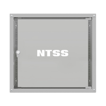 Шкаф коммутационный NTSS Lime (NTSS-WL15U5560GS) настенный 15U 550x600мм пер.дв.стекл несъемн.бок.пан. 30кг серый 520мм 22.1кг 110град. 770мм IP20 сталь