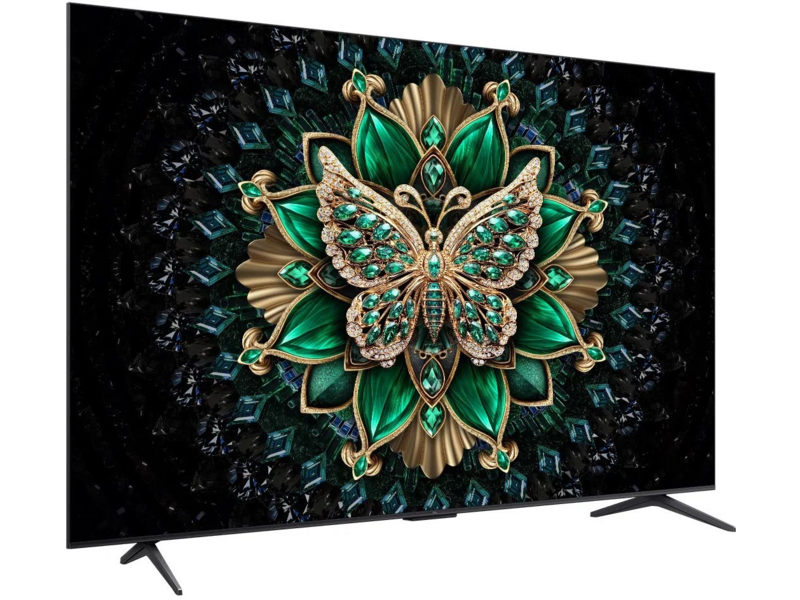 Телевизор QLED TCL 75" 75C6K черный 4K Ultra HD 144Hz MEMC DVB-T DVB-T2 DVB-C DVB-S DVB-S2 USB WiFi Smart TV (RUS)