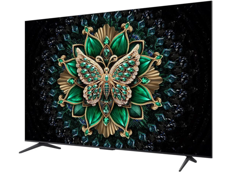 Телевизор QLED TCL 75" 75C6K черный 4K Ultra HD 144Hz MEMC DVB-T DVB-T2 DVB-C DVB-S DVB-S2 USB WiFi Smart TV (RUS)