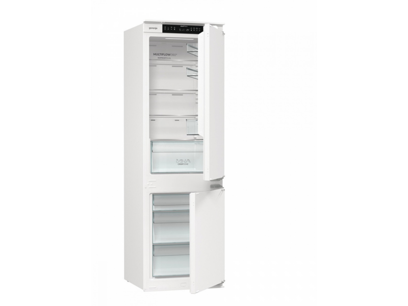 Встраиваемый холодильник Gorenje Встраиваемый холодильник Gorenje/ Встраиваемый холодильник Gorenje, полезный объем 243 л, электронное управление, цифровой дисплей, NoFrost Dual, Multiflow 360, LED освещение, слайдерное крепление, инверторный компрессор,