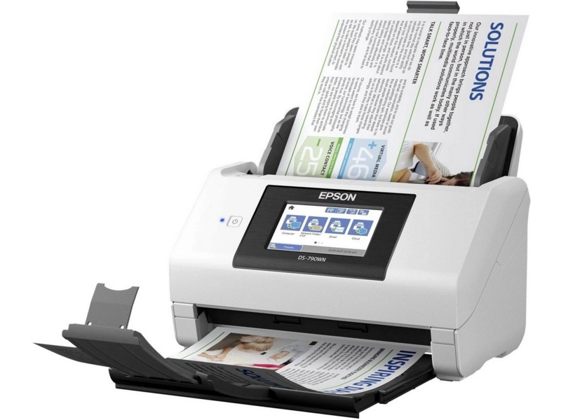 Сканер протяжный Epson WorkForce DS-790WN (B11B265401) A4 белый