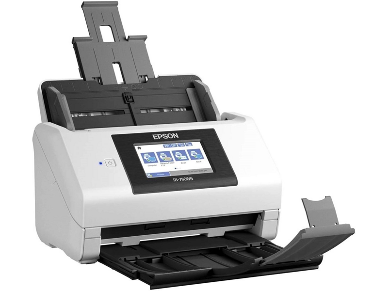 Сканер протяжный Epson WorkForce DS-790WN (B11B265401) A4 белый