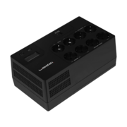 ИБП IPPON Kirpich 650 black (линейно-интерактивный, 650VA, 360W, 6+2xEURO, USB, USB-зарядное устройство 5 В, 2.4 А (1А+1С)) (2003035)