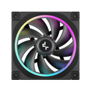 Вентилятор для корпуса Deepcool FL12 (120mm, 2150rpm, 55 CFM, 32 дБ, PWM 4-pin, ARGB, black) (R-FL12-BKAPN1-G)