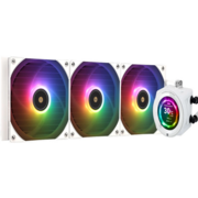 Система водяного охлаждения Thermalright Core Vision 360 ARGB Soc-AM5/AM4/1200/1700/1851 белый 4-pin 27.7dB Al LCD Ret (C-VISION-360-WH-ARGB)