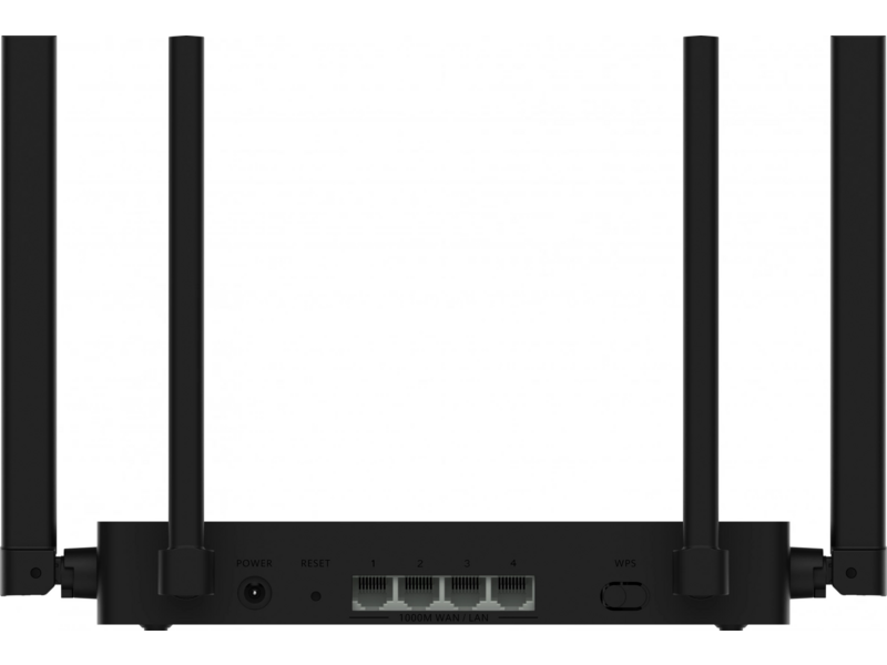 Роутер беспроводной Huawei WiFi AX1 WS5203-23 (53030CTF) AC1200 10/100/1000BASE-T черный
