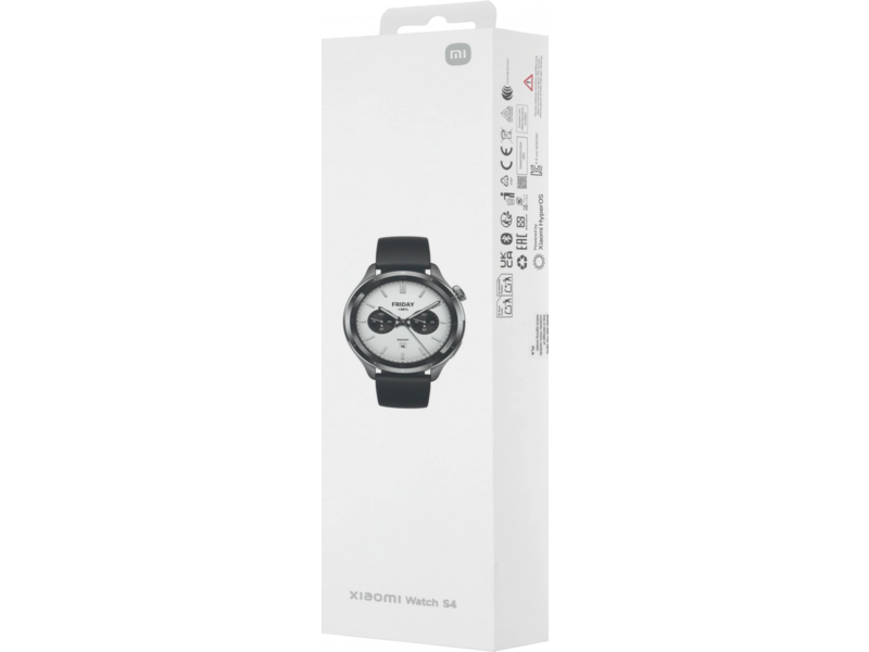 Смарт-часы Xiaomi Watch S4 47мм 1.43" AMOLED корп.черный рем.черный (BHR9195GL)