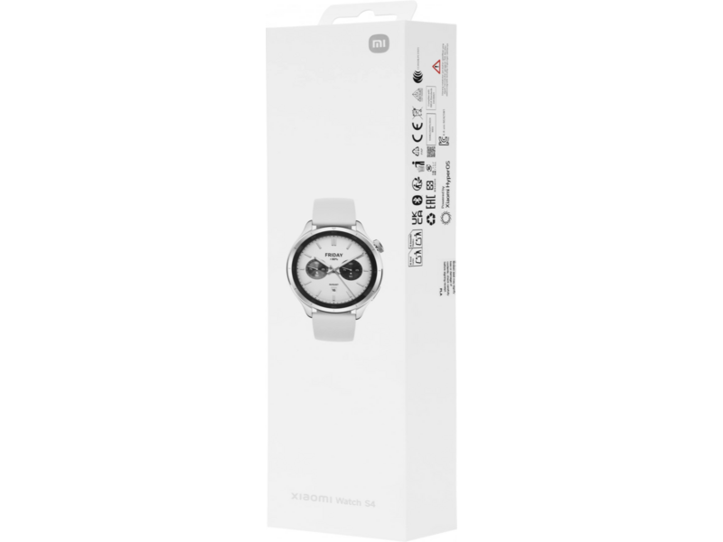 Смарт-часы Xiaomi Watch S4 47мм 1.43" AMOLED корп.серебристый рем.серый (BHR9197GL)