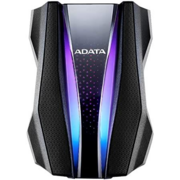 Внешний жесткий диск Внешний жесткий диск/ Portable HDD 2TB ADATA HD770G (Black), USB 3.2 Gen1, IP68, RGB lighting, 139x98x26mm, 270g /3 года/