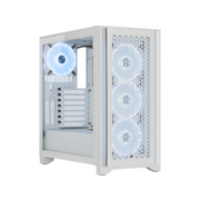 Корпус без блока питания Корпус без блока питания/ Case Corsair iCUE 4000D RGB Airflow, Midi-Tower, TG, 3x120mm RGB, 1xUSB-A 3.2, 1xUSB 3.2 Type-C, E-ATX, ATX, mATX, mITX White
