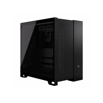 Корпус без блока питания Корпус без блока питания/ Case Corsair 6500D Airflow, Midi-Tower, TG, no fan, 4xUSB-A 3.2, 1xUSB 3.2 Type-C, E-ATX, ATX, mATX, mITX Black
