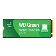 Твердотельные накопители Твердотельные накопители/ WD SSD Green SN3000, 1000GB, M.2(22x80mm), NVMe, PCIe 4.0 x4, QLC, R/W 5000/4200MB/s, TBW 150, DWPD 0.1 (12 мес.)