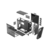 Корпус без блока питания Корпус без блока питания/ Case Fractal Design Torrent TG Light, Full-Tower, 2x180mm + 3x140mm, 2xUSB-A 3.2 + 1xUSB 3.2 Type-C E-ATX, SSI-CEB, SSI-EEB, ATX, mATX, mITX Gray