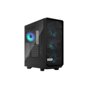 Корпус ПК без блока питания Корпус ПК без блока питания/ Case Fractal Design Meshify 2 Compact RGB TG Light Tint, Midi-Tower, 4x120mm RGB, 2xUSB-A 3.2 + 1xUSB 3.2 Type-C ATX, mATX, mITX Black