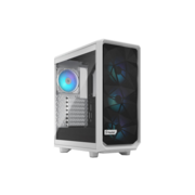Корпус ПК без блока питания Корпус ПК без блока питания/ Case Fractal Design Meshify 2 Compact RGB TG Light Tint, Midi-Tower, 4x120mm RGB, 2xUSB-A 3.2 + 1xUSB 3.2 Type-C ATX, mATX, mITX White