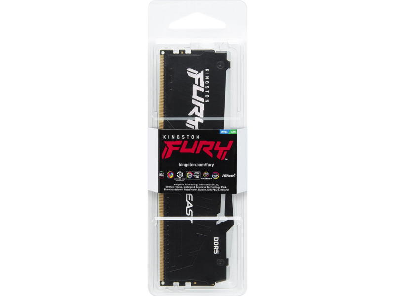 Память оперативная Память оперативная/ Kingston 16GB 6000MT/s DDR5 CL30 DIMM FURY Beast RGB EXPO