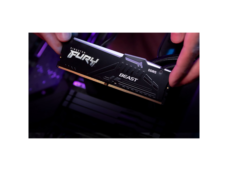 Память оперативная Память оперативная/ Kingston 16GB 6000MT/s DDR5 CL30 DIMM FURY Beast RGB EXPO