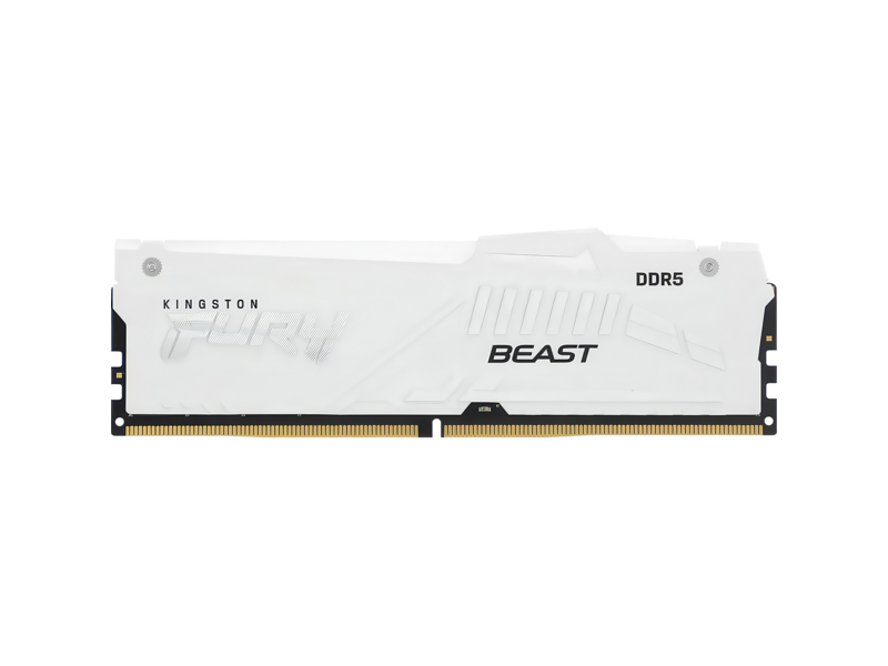 Память оперативная Память оперативная/ Kingston 16GB 6400MT/s DDR5 CL32 DIMM FURY Beast White RGB EXPO