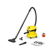 Строительный пылесос Karcher WD 2 Plus V-12/6/18/C Home 1000Вт (уборка: сухая/сбор воды) желтый