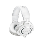 Наушники мониторные Audio-Technica ATH-M50X 1.2м белый проводные оголовье (15117335)