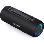 Колонка порт. Digma D-PS1524 черный 20W 2.0 BT 10м 2000mAh (PS1524B)
