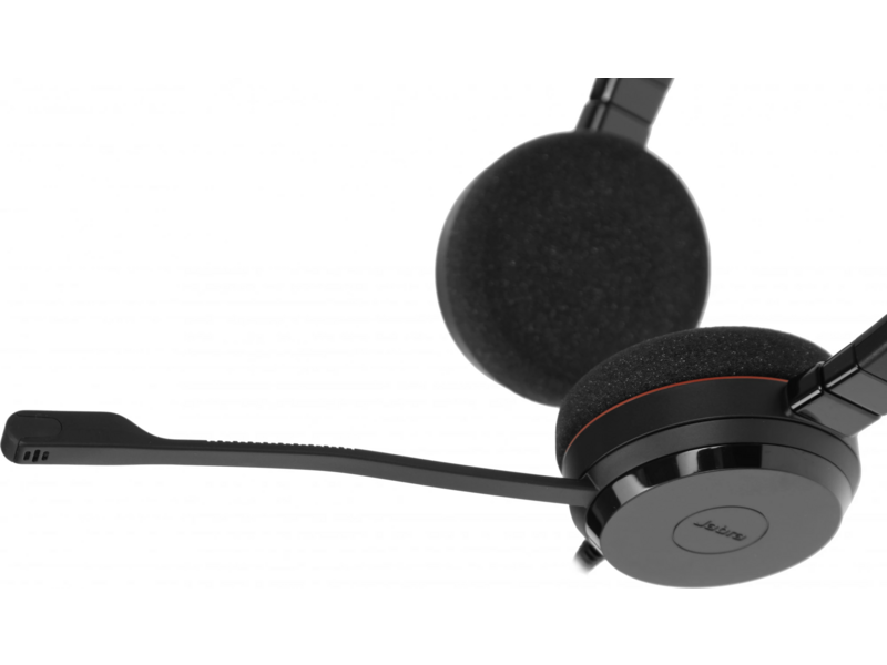 Наушники с микрофоном Jabra Evolve 20 UC Duo черный 1.2м накладные USB оголовье (4999-829-209)