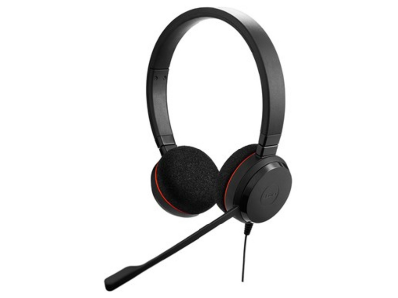 Наушники с микрофоном Jabra Evolve 20 UC Duo черный 1.2м накладные USB оголовье (4999-829-209)