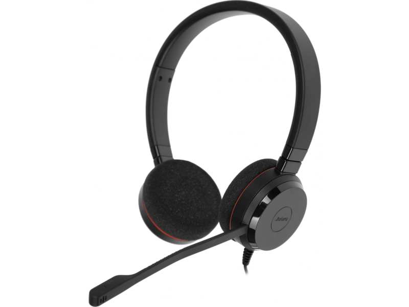 Наушники с микрофоном Jabra Evolve 20 UC Duo черный 1.2м накладные USB оголовье (4999-829-209)