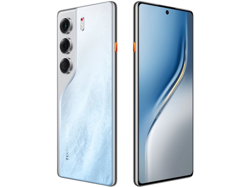 Смартфон Tecno Camon 40 256Gb 8Gb белый моноблок 3G 4G 2Sim 6.78" 1080x2436 Android 15 50Mpix 802.11 a/b/g/n/ac NFC GPS GSM900/1800 GSM1900 Protect FM microSD max1024Gb