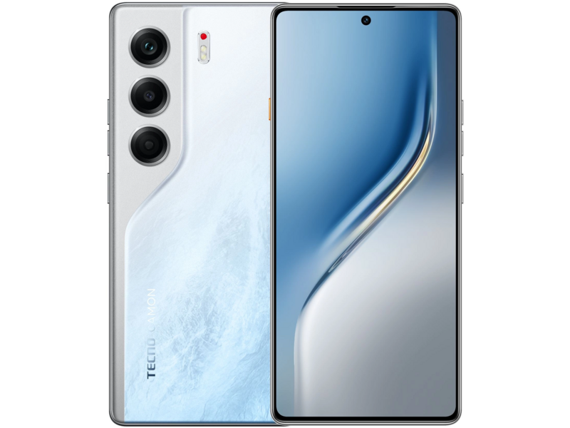 Смартфон Tecno Camon 40 256Gb 8Gb белый моноблок 3G 4G 2Sim 6.78" 1080x2436 Android 15 50Mpix 802.11 a/b/g/n/ac NFC GPS GSM900/1800 GSM1900 Protect FM microSD max1024Gb