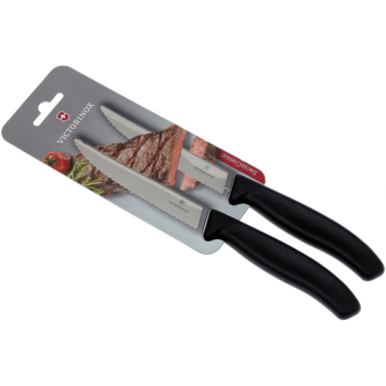 Набор ножей Victorinox Swiss Classic 6.7933.12B (6.7933.12B) для стейка компл.:2предм. черный блистер