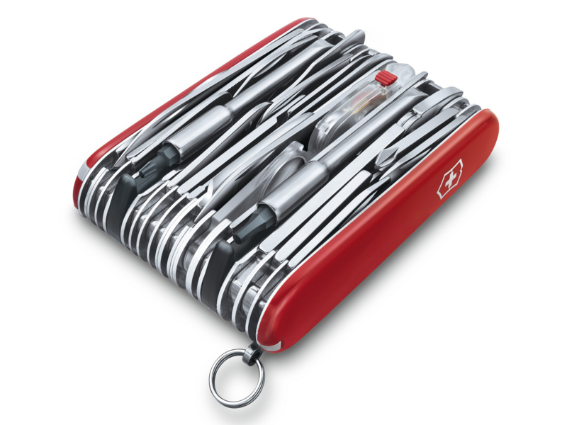 Нож перочинный Victorinox SwissChamp XXL (1.6795.XXL) 91мм 73функц. красный подар.коробка