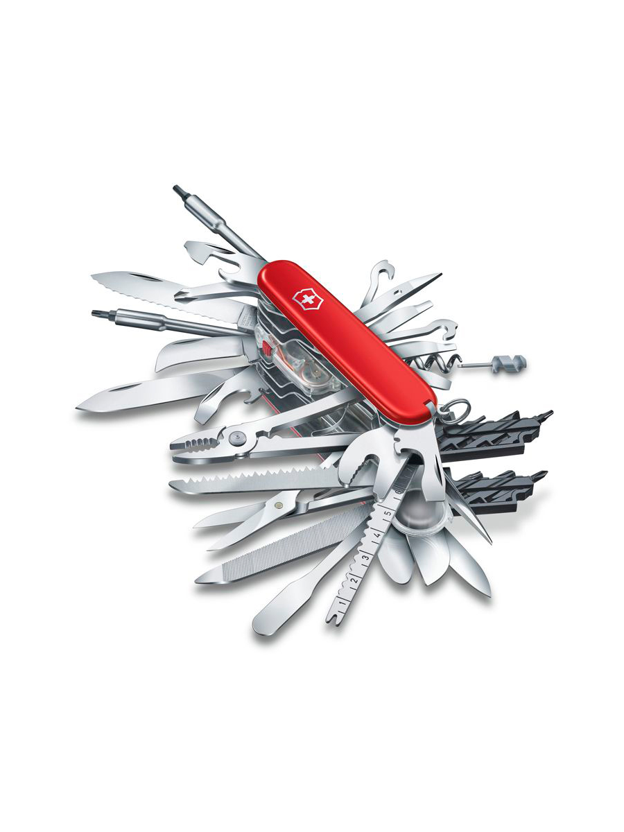 Нож перочинный Victorinox SwissChamp XXL (1.6795.XXL) 91мм 73функц. красный подар.коробка