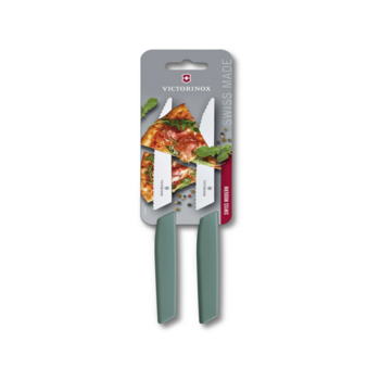 Набор ножей кухон. Victorinox Swiss Modern 6.9006.12W43B компл.:2предм. зеленый блистер