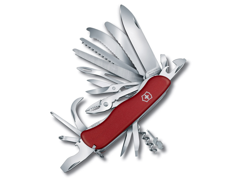 Нож перочинный Victorinox Work Champ XL (0.8564.XL) 111мм 31функц. красный карт.коробка