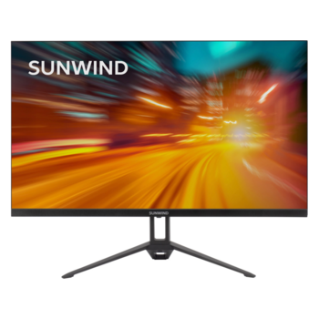 Монитор SunWind 23.8" SUN-M24BA107 черный IPS LED 16:9 HDMI матовая 300cd 178гр/178гр 1920x1080 165Hz G-Sync DP FHD 2.9кг