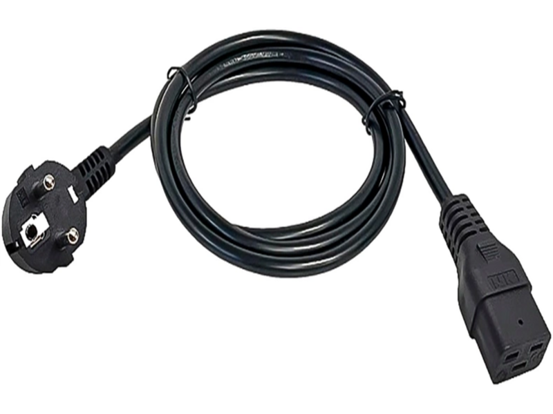 Шнур питания ITK PC-C19D-2M C19-Schuko проводник.:3x1.5мм2 2м 230В 16А черный