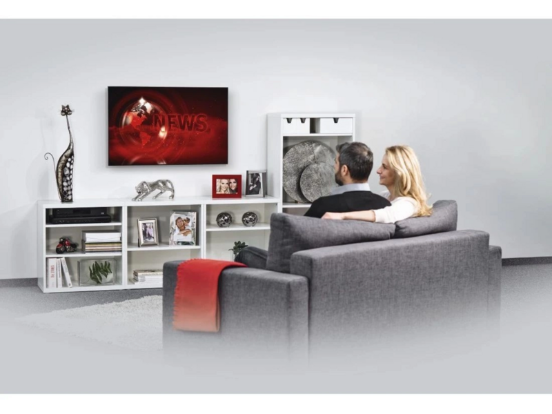 Кронштейн для телевизора Hama 00220813 черный 32"-75" макс.40кг настенный фиксированный